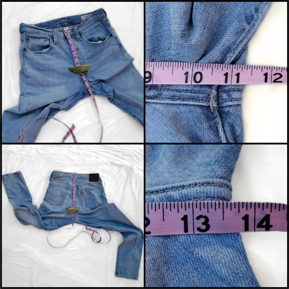 Rare Levi's 501 S Skinny - Italian Redline Selvedge - Quality Crafted - WPL 423 - Picture 5 of 11